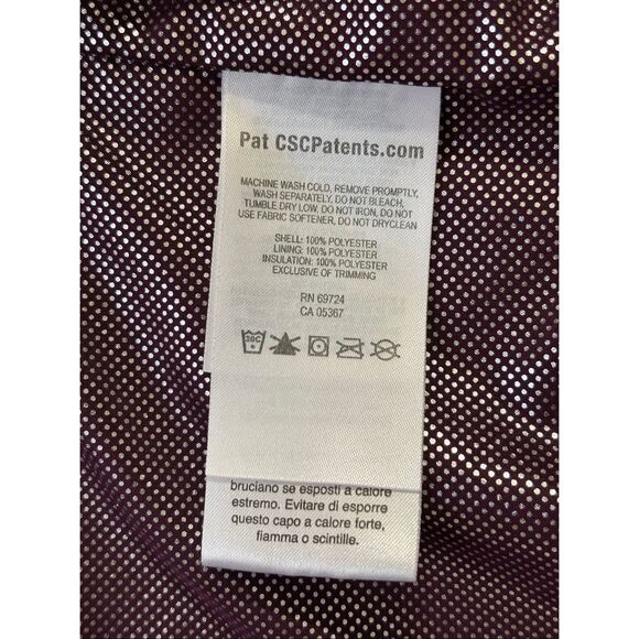 Columbia Omni Heat Light Vest YOUTH Size M Purple plum Full Zip Pockets - Picture 4 of 13